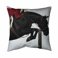 Begin Home Decor 26 x 26 in. Riding Competition-Double Sided Print Indoor Pillow 5541-2626-SP80